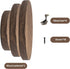 QoTang 3 8/6/4 Inch) PCS Wooden Display Riser for Display Wood Risers for Decor and Organizer Round Display Stand