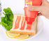 MXY 380ml Japanese Squeeze Bottle with Dust Lid, Creative 5 Hole Design for Salad, Vinegar, Ketchup, Honey, Oil (Red)