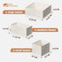12Pack Closet Cotton Linen Drawer Organizer for Baby Clothes, Multi-Size Nursery Dresser Dividers for Clothes, Premium