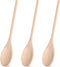 HANSGO 3PCS Wooden Cooking Spoons, 10 Inch Long Tasting Spoons, Large Wooden Utensils