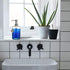 JASAI 16OZ Cylinder Glass Soap Dispenser | Rust Proof Stainless Steel Pump for Hand Soap, Kitchen