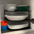 3-Tier 9x9x7.5 Inches Counter yarlung Cabinet Corner Shelf, Metal Wire Plate Rack Kitchen Corner Organizer for Cups