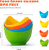 Egg Poacher - Poached Egg Cooker with Ring Standers, Food Grade Non Stick Silicone Egg Poaching Cup for Microwave or