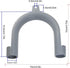 2Pcs Gray Clothes Washer Drain Hose Holder, U-Shape Hook Adapter for Washing Machine Drain Hose