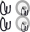 2 Pack Pot Lid Organizer Rack - Black Holder for Cabinet Door/Wall, No Drilling Adhesive Mounted for Kitchen Storage
