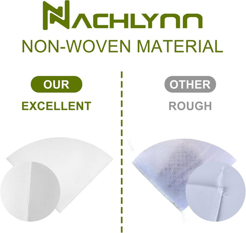 Fryer Oil Filter, 50pcs Cooking Oil Filter 10 inch Non-Woven Filter Cones Grease Filter Cones Kitchen Oil Filters Maple Syrup Filters Beeswax Filters for Restaurant Kitchen Cafe Hotel