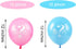 Lecpeting 20 Pcs Gender Reveal Balloons Boy or Girl, 12 Inches Latex Party Balloons for Baby Shower Decorations