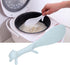 Lovely Squirrel Shape Rice Spoon, Non-Stick Standing Rice Spatula for Home Kitchen (Green)
