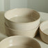 4-Piece Set Stone Lain Eden Pasta Bowl Stoneware, Beige