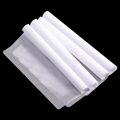 4 Pack Silicone Dehydrator Sheets, Non-stick Food Fruit Dehydrator Mats, Reusable Steamer Mesh Mat for Fruit Dryer,