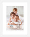 Icona Bay 8x10 White Picture Frame with Removable Mat for 5x7 Photo, Modern Style Engineered Wood Frame