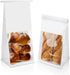 Bakbania Bakery Bags with Window 50 Pack White Bread Loaf Bags 11x5.1x3.9 Inches