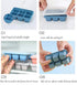 Ice Cube Trays for Freezer - 3 Pack Mini Ice Cube Trays with Lid & Easy-Release Silicone Bottom for Travel