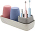 Toothbrush Holder and Toothpaste Holder for Bathroom Vanity, Kids Bathroom Decor with Cups, Electric Toothbrush Holder