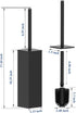 Set,Square 304 RUACQ Toilet Brush and Holder Toilet Bowl Brush for Bathroom with Stainless Steel Handle Toilet Cleaner