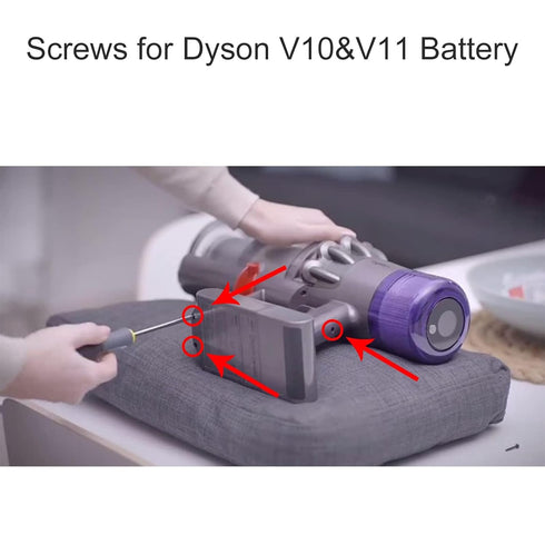 Battery Screws Compatible with Dyson V6 V7 V8 V10 V11 Vacuum Cleaner, Fit for Dyson SV09 SV10 SV11 SV12 SV14 Power Pack/Battery Installation Screws (9)