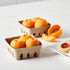 Juvale Pulp Fiber Berry Baskets, Brown Molded Pulp Fruit Containers for Farmers Market and Grocery Store (4 x 4 x 1.81