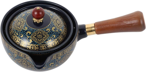 Chinese Ceramic Teapot Classical Porcelain Chinese Gongfu Tea Set 360 Rotation Ceramic
