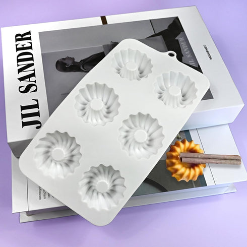 Savarin Silicone Mold, Star Mountain Mousse Cake Mold, DIY Bakeware Molds, 8.88x4.68x0.8 inch
