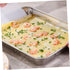 Barbecue Plate Tray korean bbq grill pan stainless steel bakeware stainless steel tray baking pan stainless steel fruit tray food oven trays cake pan mixing salad tray party tray by BRIGHTFUFU