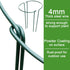 6 Pack (10" 15.8" HiGift Plant Support Stakes, Metal Peony Cages and Supports, Garden Stakes Plant Support Cage, Large
