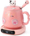 Bgbg Coffee Mug Warmer & Cute Cat Mug Set, Electric Beverage Cup Warmer for Desk with Three Temperature Settings