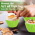 Regency Wraps Greaseproof Professional Grade Baking Cups - Pack of 40, Standard Liners, Lime Solid