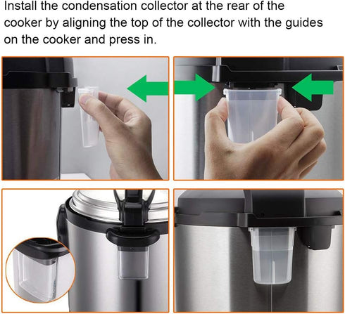 Original Condensation Collector for Instant Pot 5, 6, 8 Quart Duo, Duo Plus, Ultra, Lux, Smart - 2 Pack