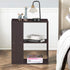 3-Tier (1, Giantex End Table with Shelves Open Storage, Side Table W/Foot Pads for Living Room, Bedroom, Study, Office