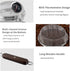 Home Coffee Bean Roaster Tool - CAFEMASY Portable Stainless Steel Roasting Pan with Thermometer for Outdoor Baking