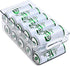 Upgrade 2-Tier Rolling Soda Can Storage Organizer, Tall Skinny Soda/Pop Cans Dispenser for Refrigerator, Plastic