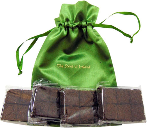 Irish Turf Peat Refills Bulk Pack with 24 Mini Sods in a Drawstring Gift Bag, Scent of Ireland