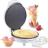 Waffle Cone and Bowl Maker for Homemade Ice Cream Cones - Electric Nonstick Waffler Iron Machine with Shaper Roller &