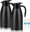 GearRoot 2pcs 68oz Insulated Coffee Carafe Airpot, Stainless Steel Vacuum Thermal Pot for Coffee, Hot Beverages