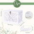 OurWarm PVC Hollow Wedding Envelope Box with Lock and Card Sign, Secure Money Box for Wedding Reception, Birthday, Baby