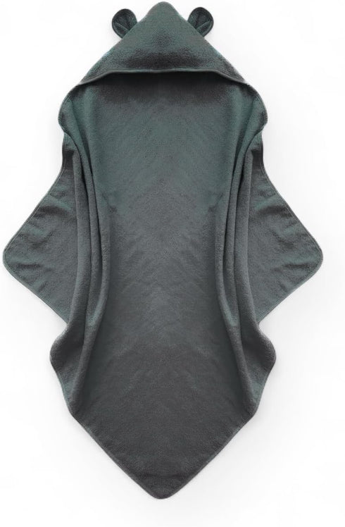 Organic Cotton Toddler Poncho Towel 33"x33" Ultra-Soft Hooded Bath & Beach Towel