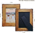 4x6 Brown Wood Picture Frames, Live Edge Rustic Photo Frame with Glass Front for 6x4 inch Photos, Tabletop or Wall