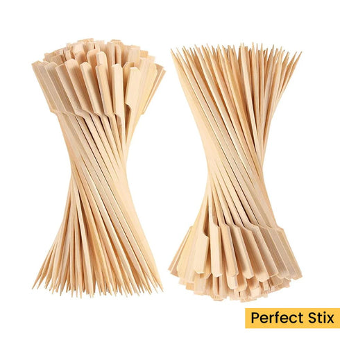 Perfect Stix Paddle Pick 6-200, 6" Bamboo Paddle Pick Skewers, Pack of 200