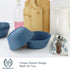 Homienly 36 Oz Wheat Straw Bowls Set of 6, Unbreakable Dinnerware, Microwave & Dishwasher Safe, Navy Blue