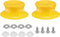 uxcell 2pcs Replacement Knob for Pot Pan Lids, Plastic Cover Holding Handles for Skillets, Kitchen Cookware, Yellow