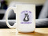 Live In The Meowment Coffee Mug - Funny Cat Gifts and Meditation Themed Decor - Large 15oz White Ceramic Mug