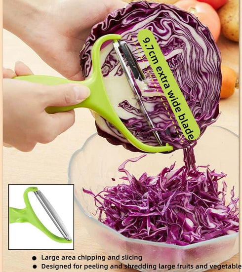 Vegetable Peeler Cabbage Cutting Machine MOANLMY Stainless Steel Peeling Knife Gadget for Shredded Cabbage Coleslaw