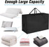 Tri Folding Mattress Storage Bag, Foldable Memory Foam Case for 4-6 Inch Twin XL Guest Bed Mattress Carry Case