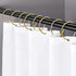 24 Pack Shower Curtain Rings, Rust Proof Hooks for Bathroom, Circular Decorative Metal Rings (Gold)