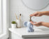 Cute Elephant Shape Soap/Hand Sanitizer Metal Pump Dispenser, Refillable for Bathroom Accessories, Gifts for Kids (Matt