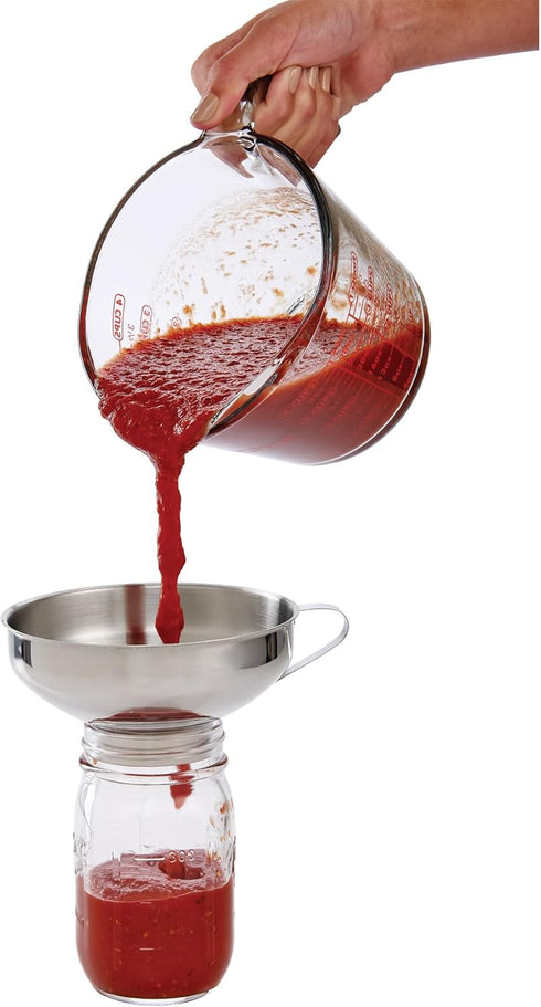 HIC Kitchen 18/8 Stainless Steel Canning Funnel, 5.5-Inch Diameter