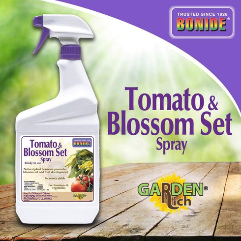 Set, 32 oz Bonide Tomato & Blossom Spray Ready-to-Use, Increases Harvest of Fruits & Vegetables in Home Garden