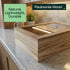 Cherim Counter Wooden Bread Box for Kitchen Keeps Bread Fresh Longer, Large Bread Storage Container with Acrylic Window