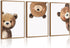 Lwoztra Bear Nursery Wall Art Decor Kids Canvas Poster Baby Boy Nursery Wall