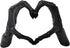 Skeleton Hands Statue,Heart Hands Sculpture,Hand Gesture Desk Statues Love Ornaments,Heart Shape Finger